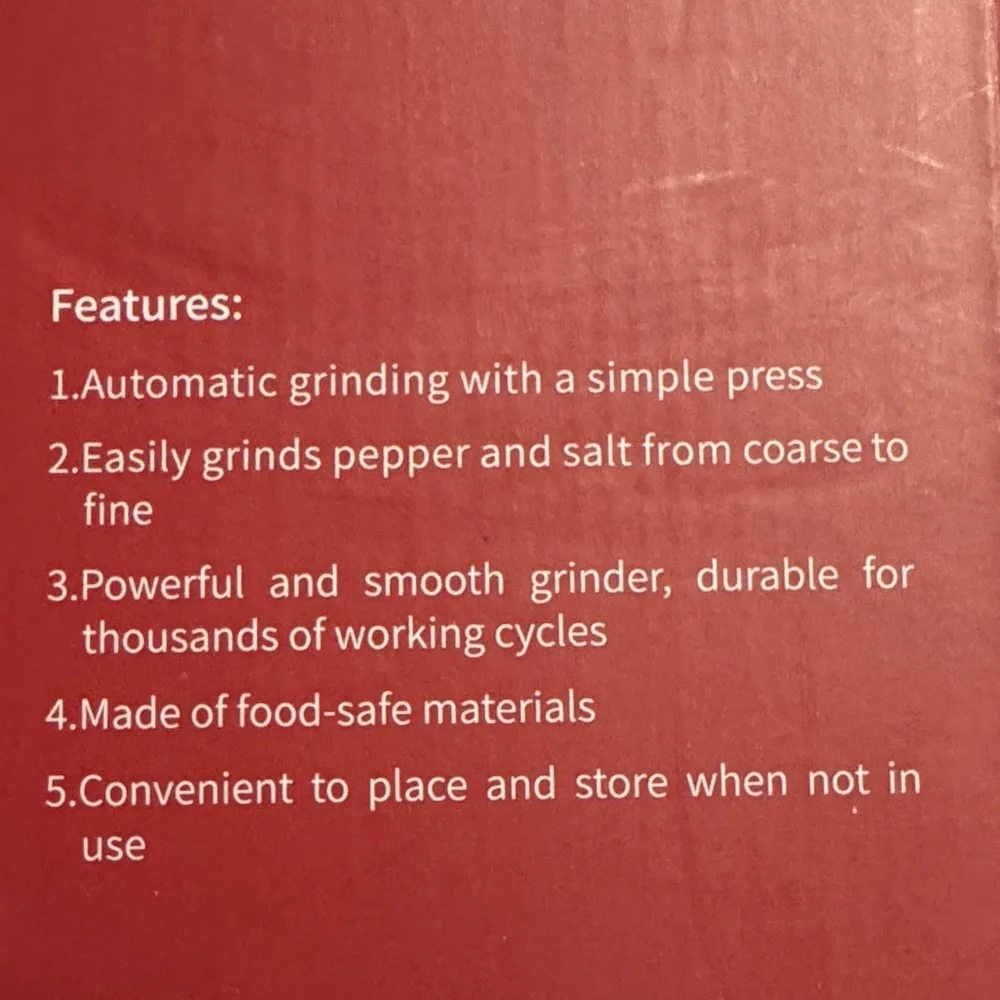 Electric Grinder Set - Black. Brand New.